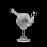 Cheech 7.5” Sandblast Wine Glass Rig. (N-020)